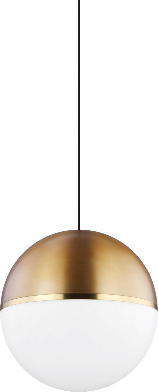 Akova Grande Pendant | Aged Brass/Bright Brass Bulb Not Included