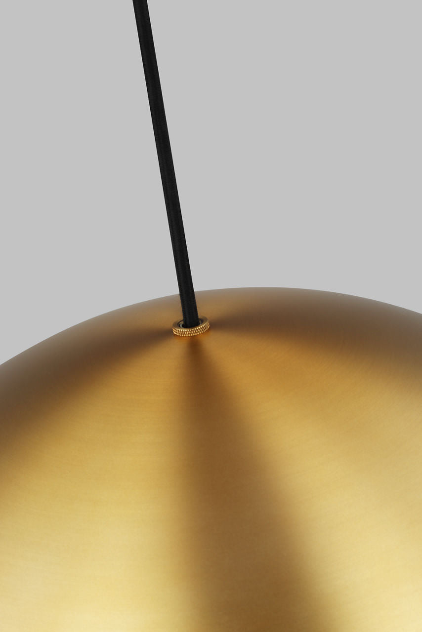 Akova X-Large Pendant Aged Brass/Bright Brass 2700K 90 CRI Medium Base A21 2700k 120V