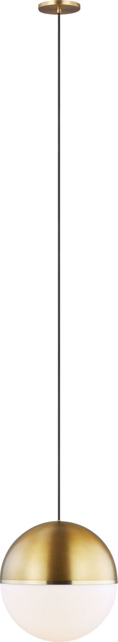 Akova Grande Pendant Aged Brass/Bright Brass 2700K 90 CRI med. base a21 led 90cri 2700k 120v