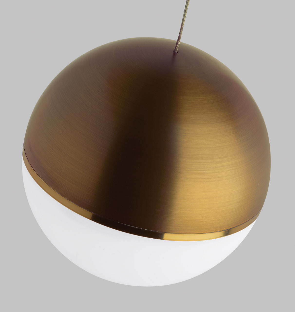 Akova Pendant | Aged Brass | Aged Brass-Bright Brass Monopoint Bulb(s) Included