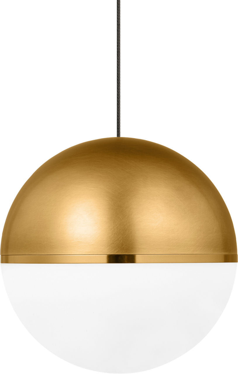 Akova Pendant | Aged Brass | Aged Brass-Bright Brass Monopoint Bulb(s) Included