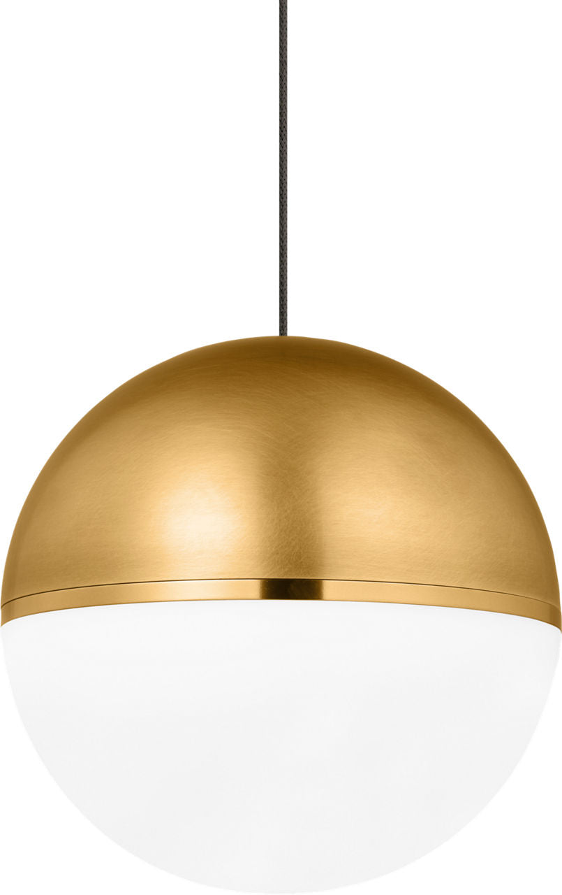 Akova Pendant | Aged Brass | Aged Brass-Bright Brass Monopoint Bulb(s) Included