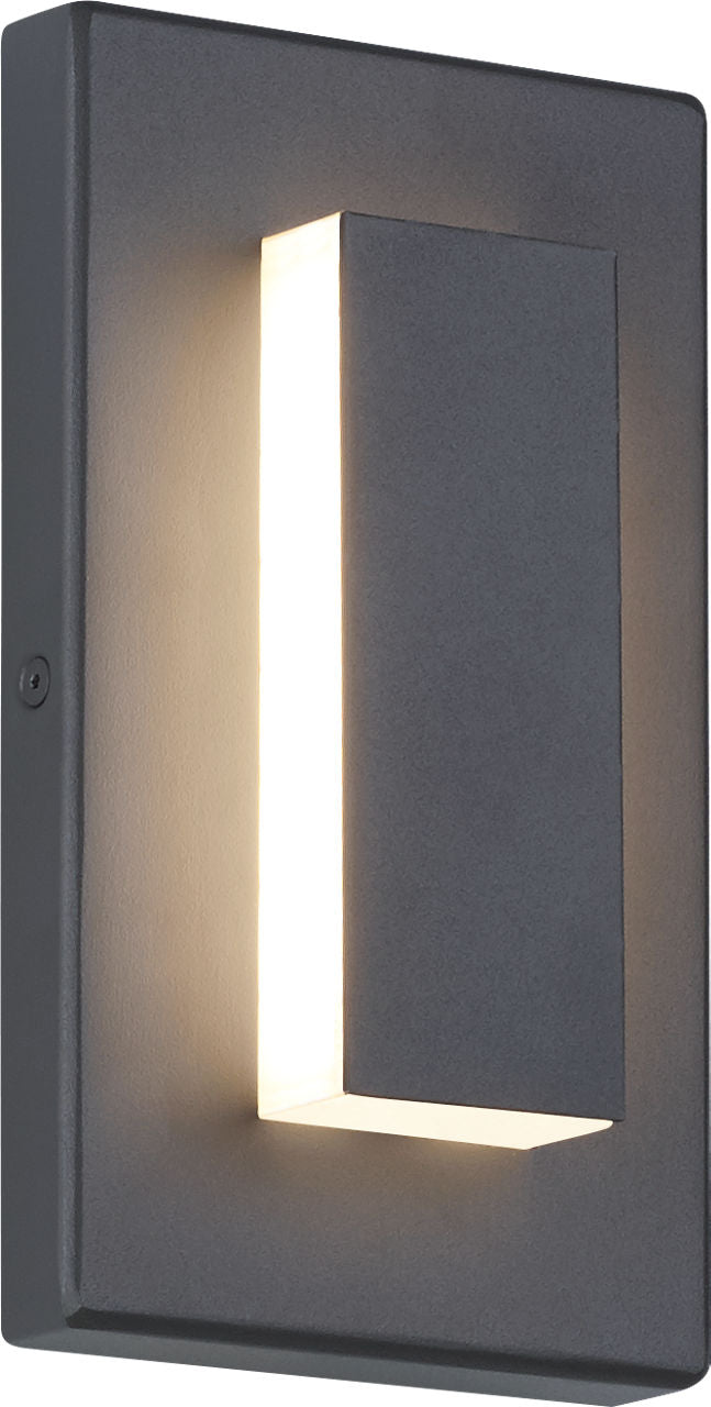 Aspen 8 Outdoor Wall Charcoal 3000K 90 CRI In-Line Fuse