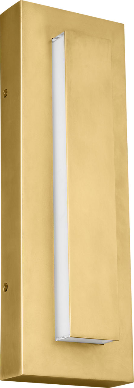 Aspen 15 Outdoor Wall Natural Brass 3000K 90 CRI Surge Protection
