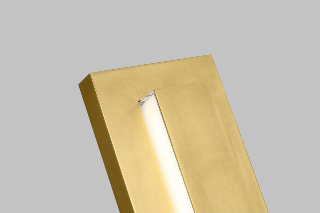 Aspen 26 Outdoor Wall Natural Brass 3000K 90 CRI In-Line Fuse + Surge Protection