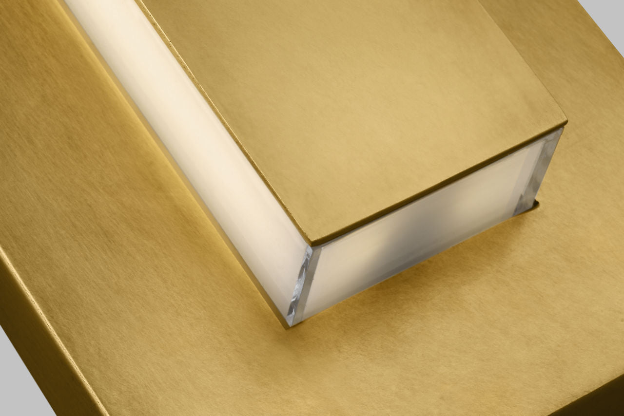 Aspen 8 Outdoor Wall Natural Brass 3000K 90 CRI