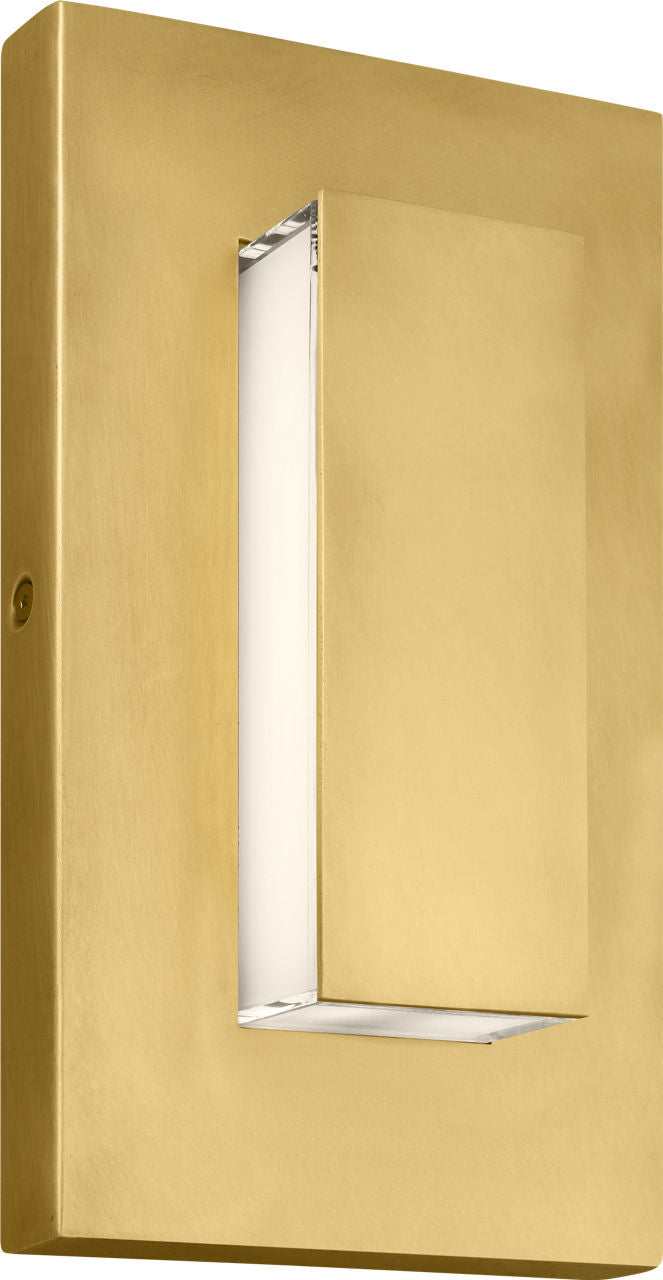 Aspen 8 Outdoor Wall Natural Brass 3000K 90 CRI In-Line Fuse