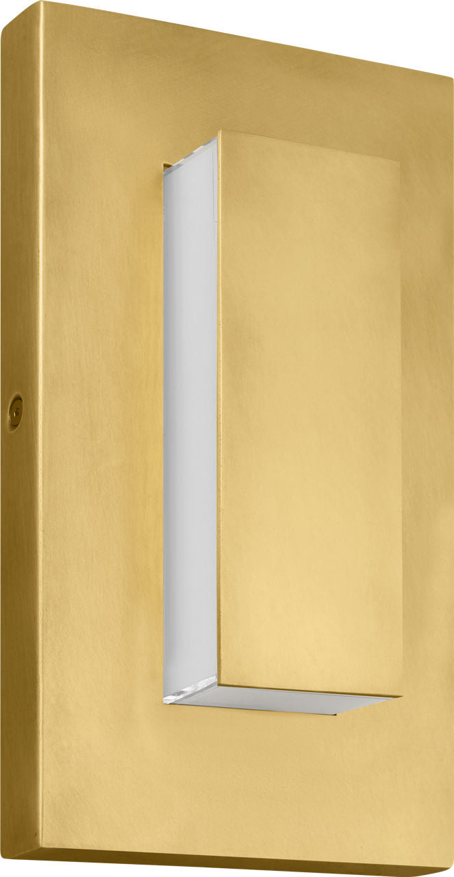 Aspen 8 Outdoor Wall Natural Brass 3000K 90 CRI In-Line Fuse