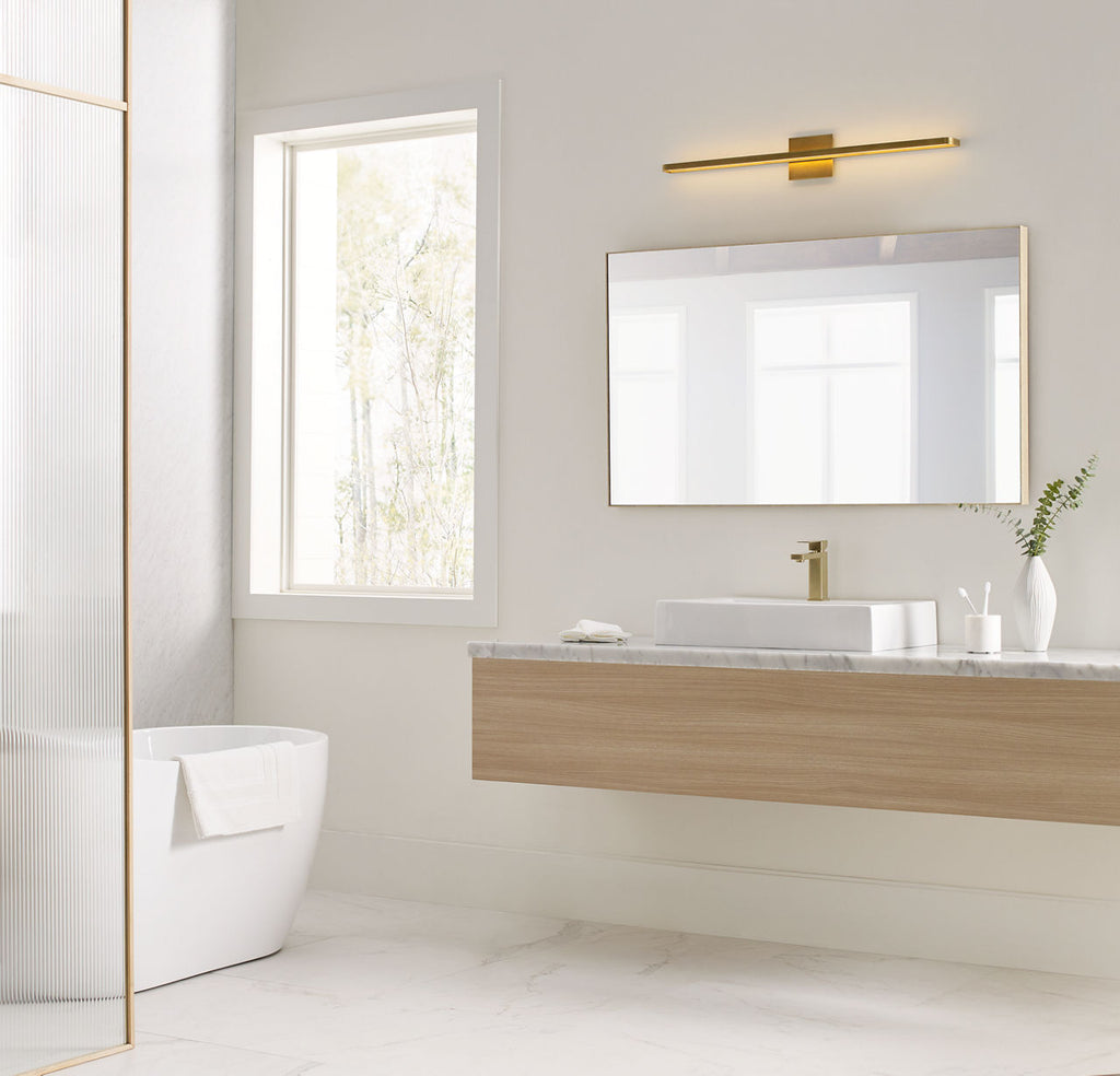 Banda 36 Bath Natural Brass LED 90 CRI 3000K 120V-277v unv