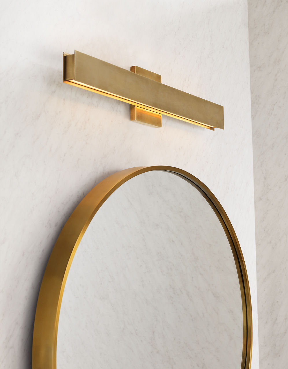 Bau 24 Bath Natural Brass LED 90 CRI 3000K 120V