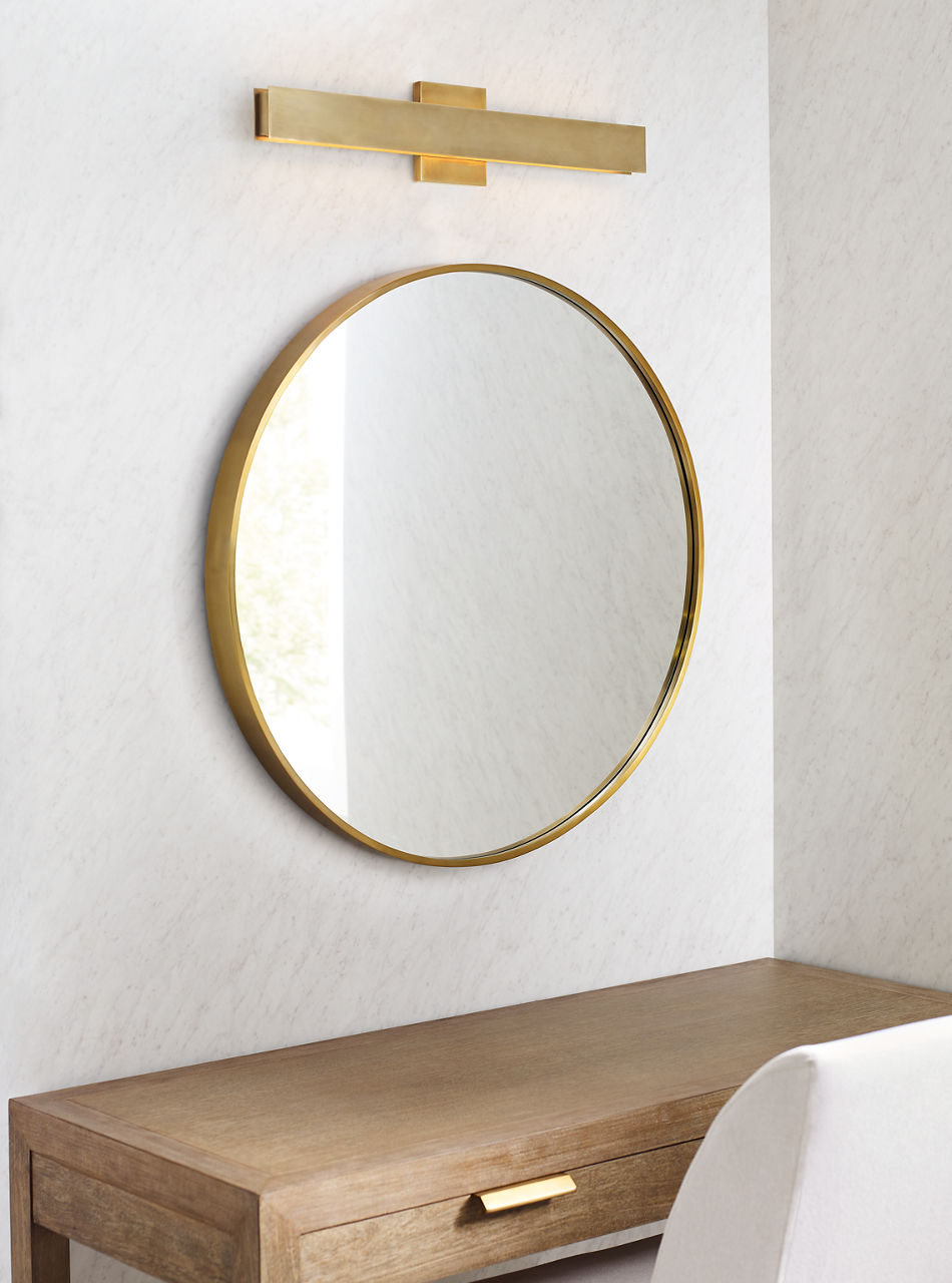 Bau 24 Bath Natural Brass LED 90 CRI 3000K 120V
