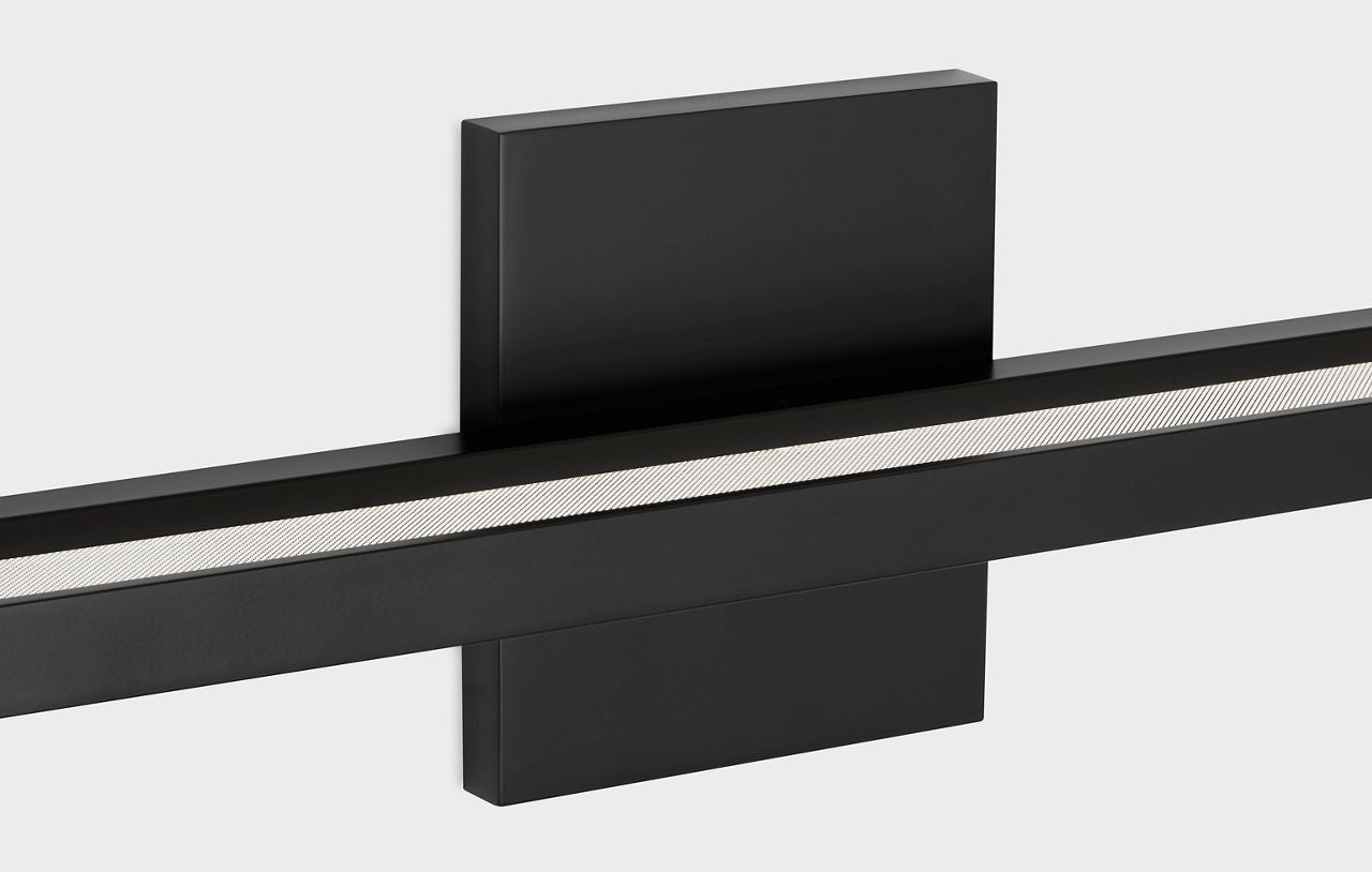Banda 24 Bath Matte Black 3000K 90 CRI integrated led 90 cri 3000k 120v-277v unv