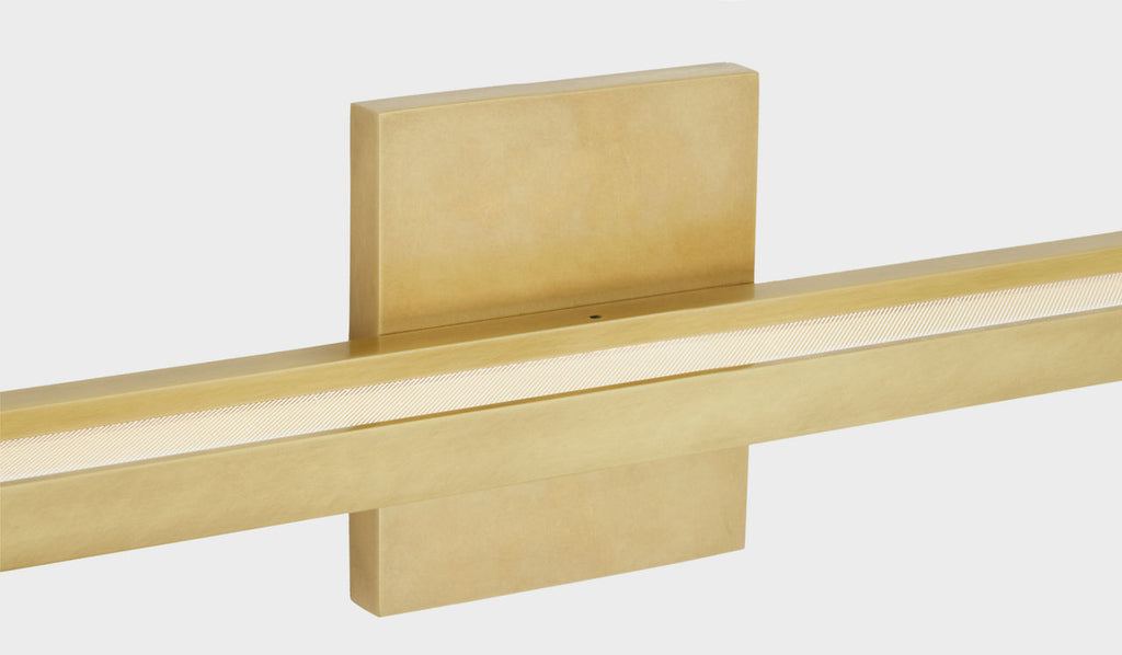 Banda 24 Bath Natural Brass 3000K 90 CRI integrated led 90 cri 3000k 120v-277v unv