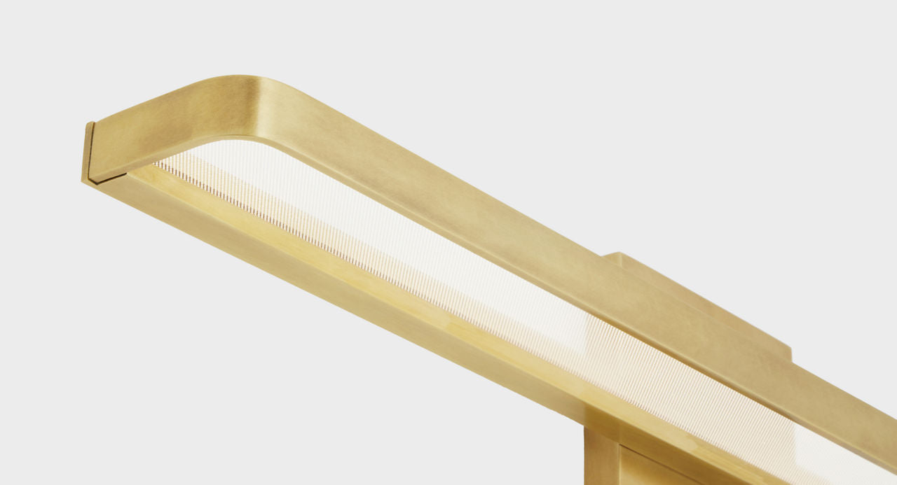 Banda 24 Bath Natural Brass 3000K 90 CRI integrated led 90 cri 3000k 120v-277v unv