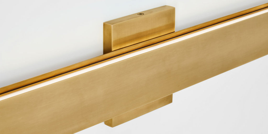 Bau 24 Bath Natural Brass LED 90 CRI 3000K 277V