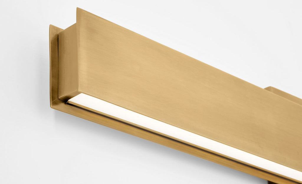 Bau 24 Bath Natural Brass LED 90 CRI 3000K 120V