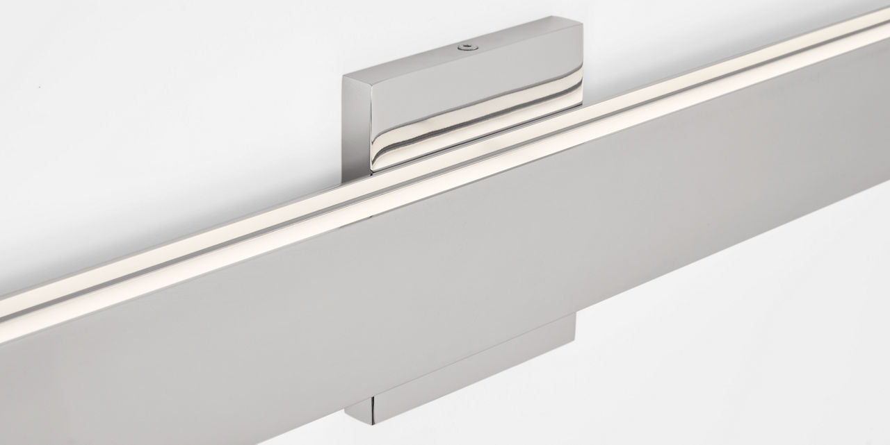 Bau 24 Bath Polished Nickel LED 90 CRI 3000K 120V