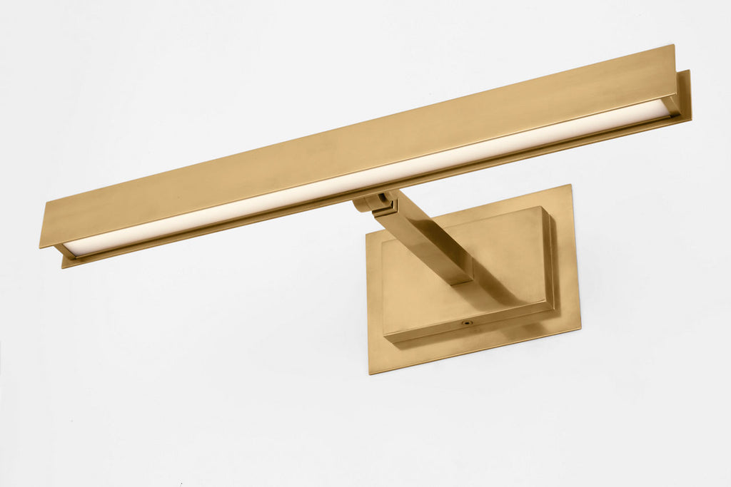 Bau 18 Picture Light Natural Brass 3000K 90 CRI