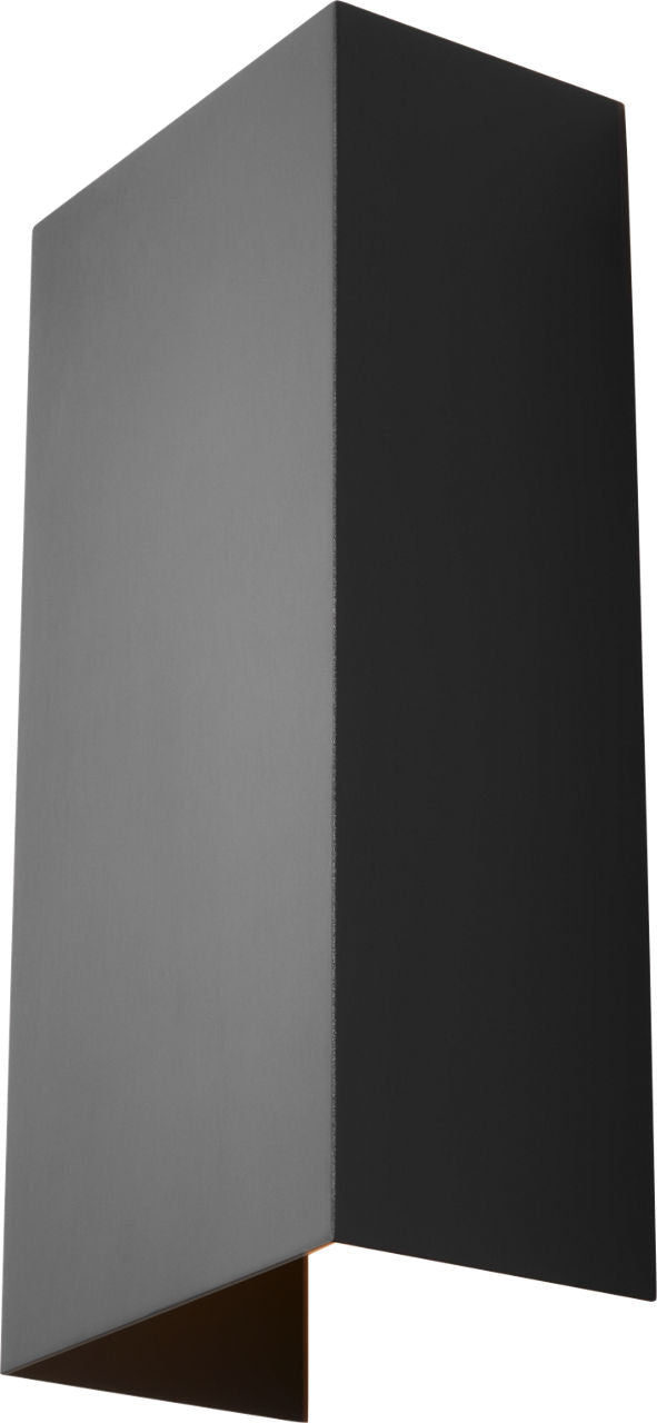 Brompton Medium Wall Sconce Nightshade Black Integrated LED 90 CRI 3000K 120-277Vunv
