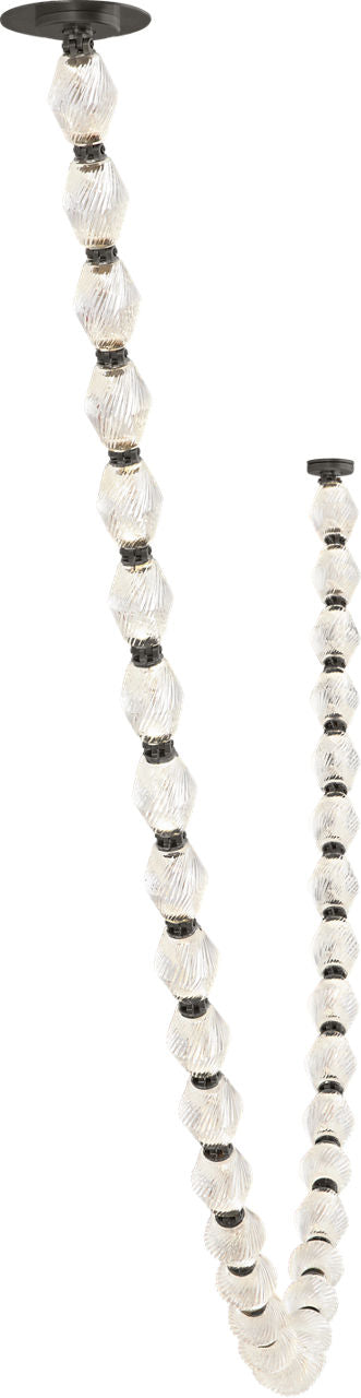 Collier 108 Chandelier Dark Bronze LED 90 CRI 3000K 120V (Remote)