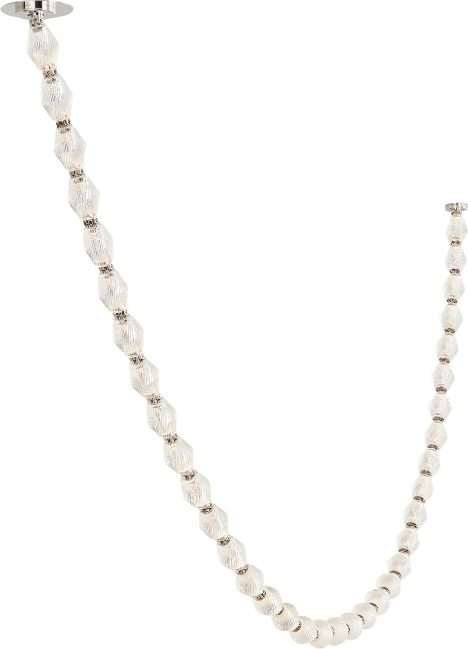 Collier 108 Chandelier Polished Nickel Integrated LED 90 CRI 3000K 120-277V Universal (Surface)