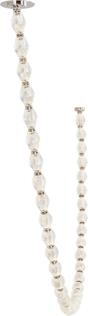 Collier 108 Chandelier Natural Brass Integrated LED 90 CRI 3000K 120-277V Universal (Surface)