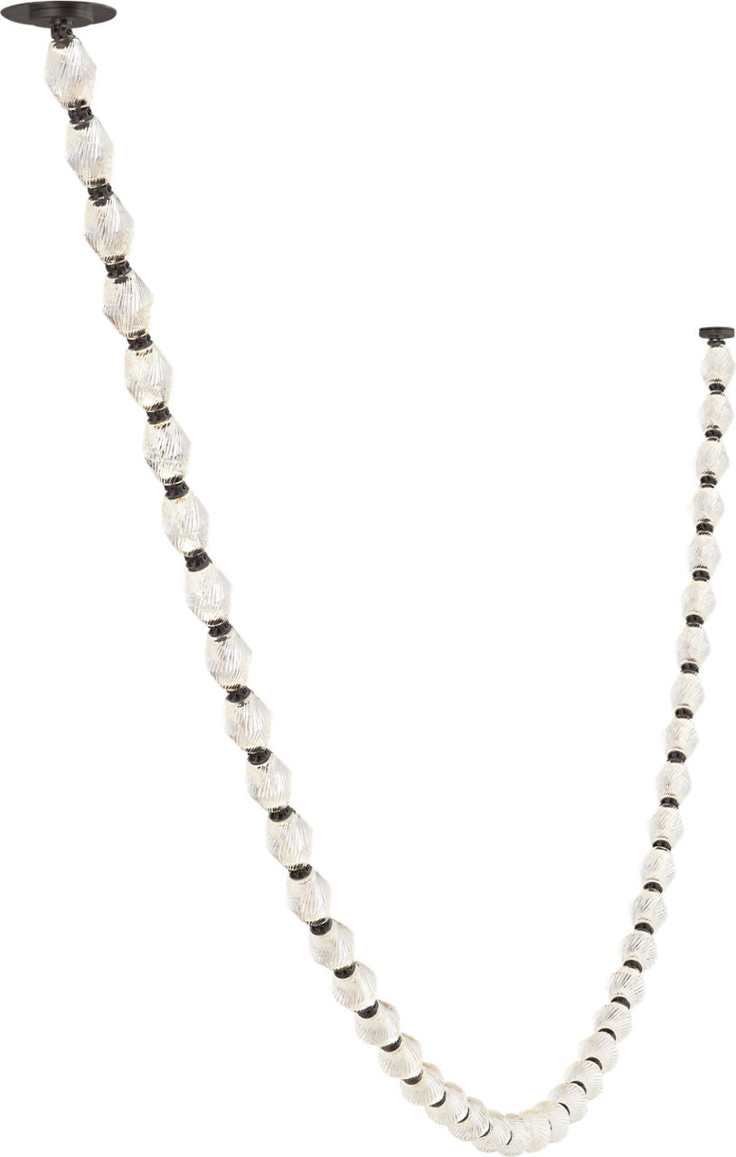 Collier 132 Chandelier Polished Nickel LED 90 CRI 3000K 120V (Remote)