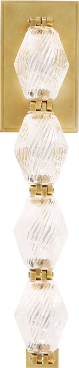 Collier 15 Wall Sconce Natural Brass Integrated LED 2700K 90 CRI 120-277V Universal