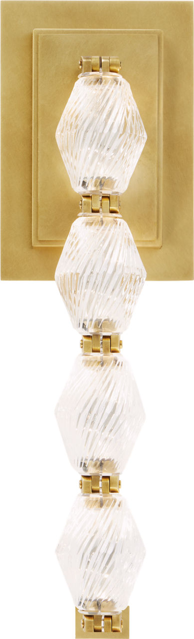 Collier 15 Wall Sconce Natural Brass Integrated LED 90 CRI 3000K 120-277V Universal