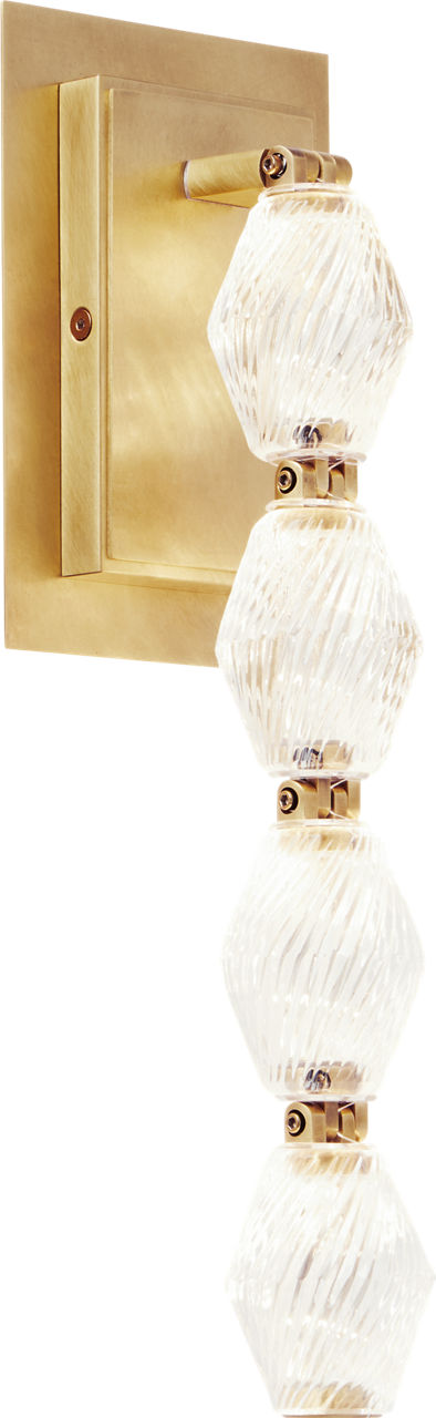 Collier 15 Wall Sconce Natural Brass Integrated LED 90 CRI 3000K 120-277V Universal