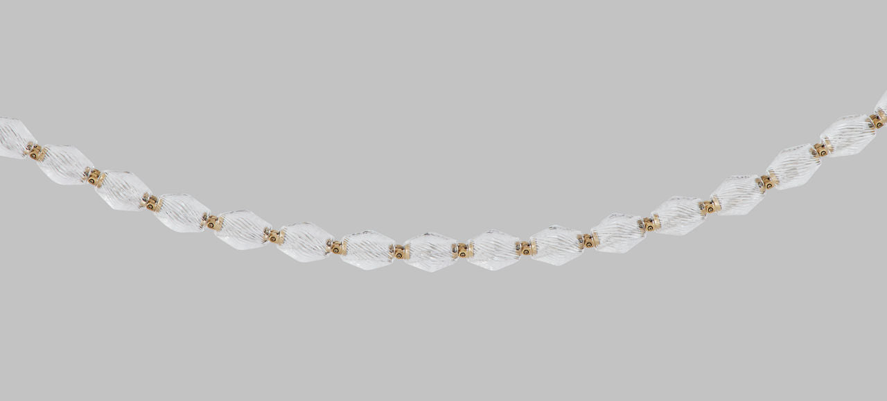 Collier 240 Chandelier Natural Brass Integrated LED 90 CRI 3000K 120-277V Universal (Surface)