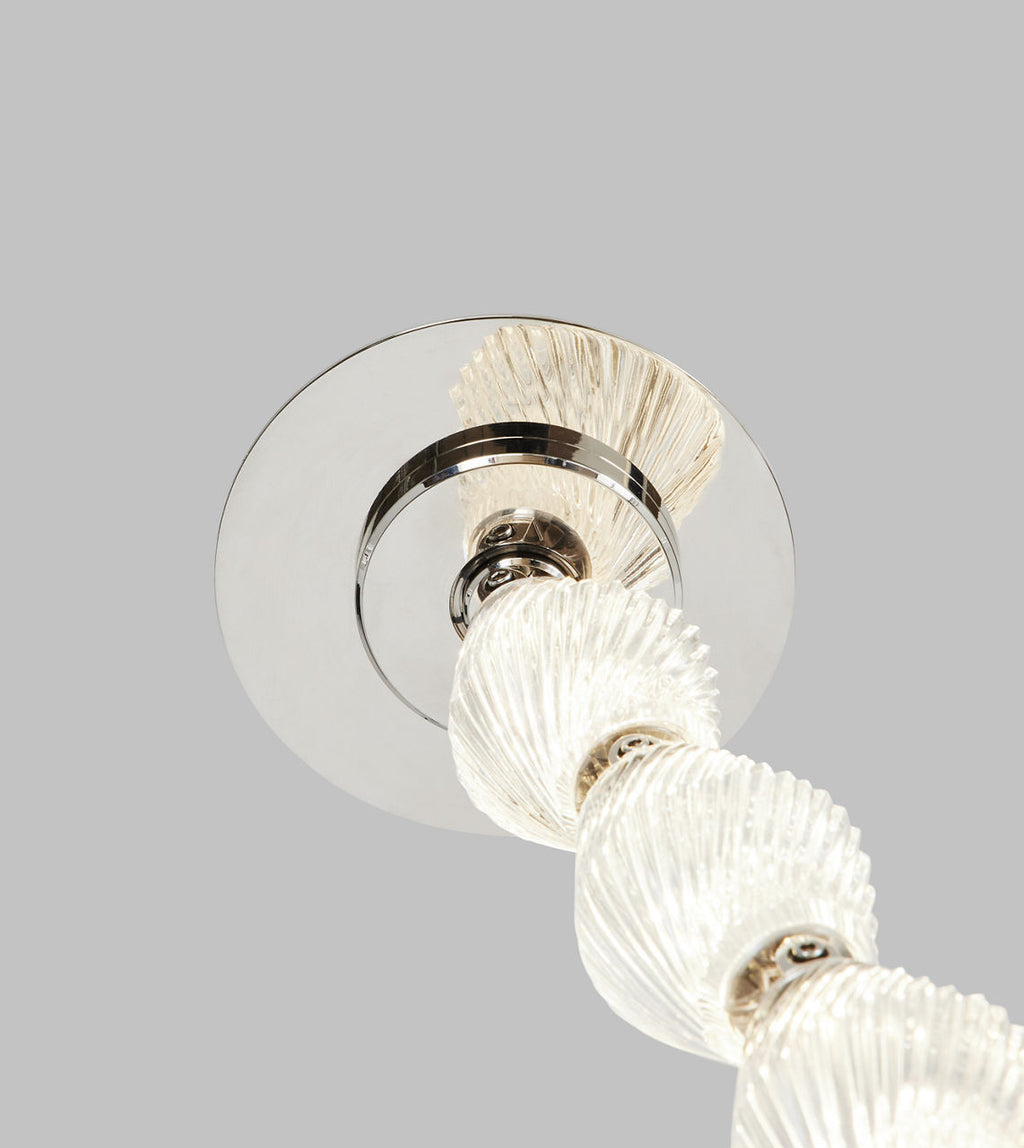 Collier 240 Chandelier Polished Nickel Integrated LED 90 CRI 3000K 120-277V Universal (Surface)