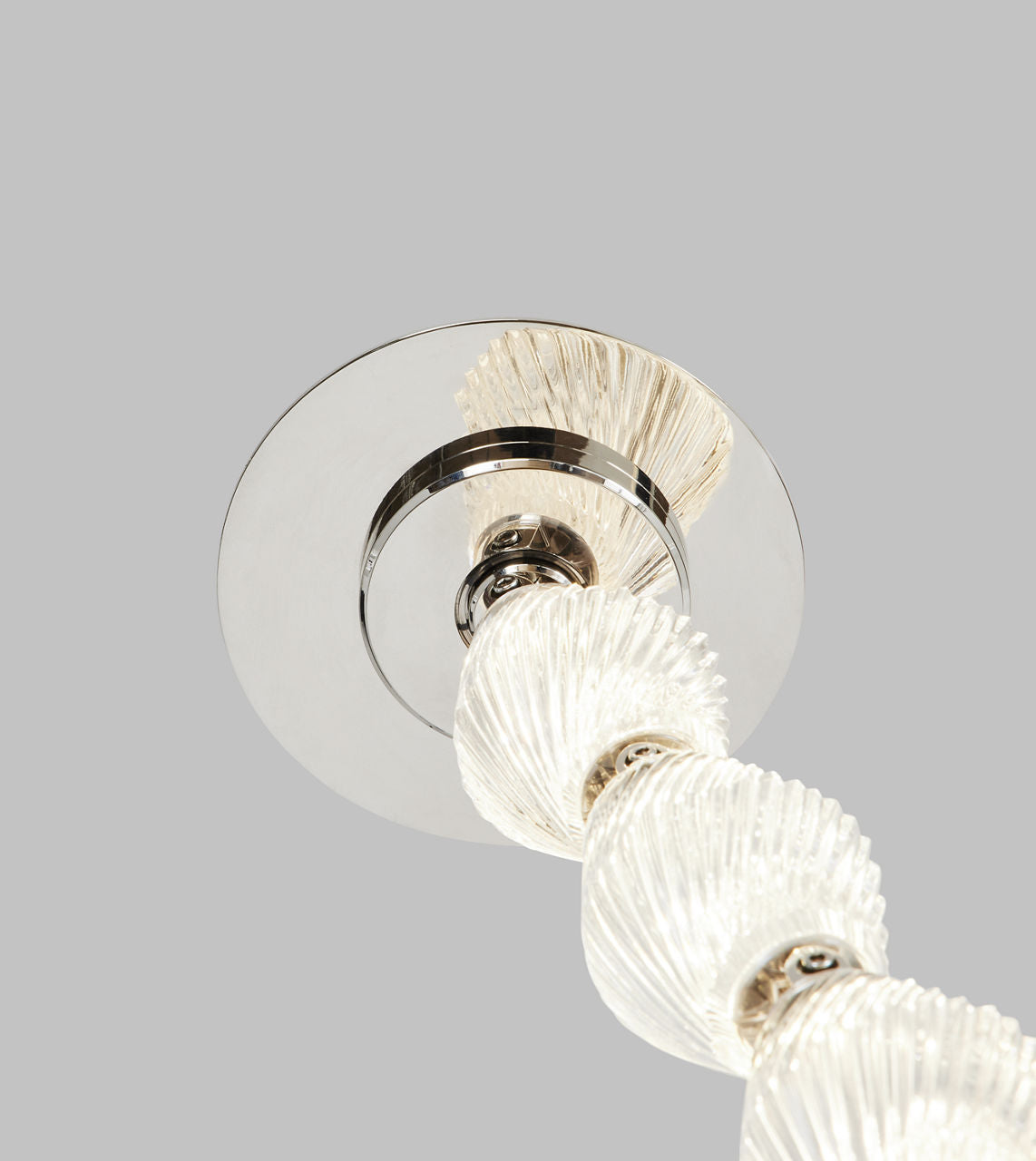 Collier 240 Chandelier Polished Nickel Integrated LED 90 CRI 3000K 120-277V Universal (Surface)