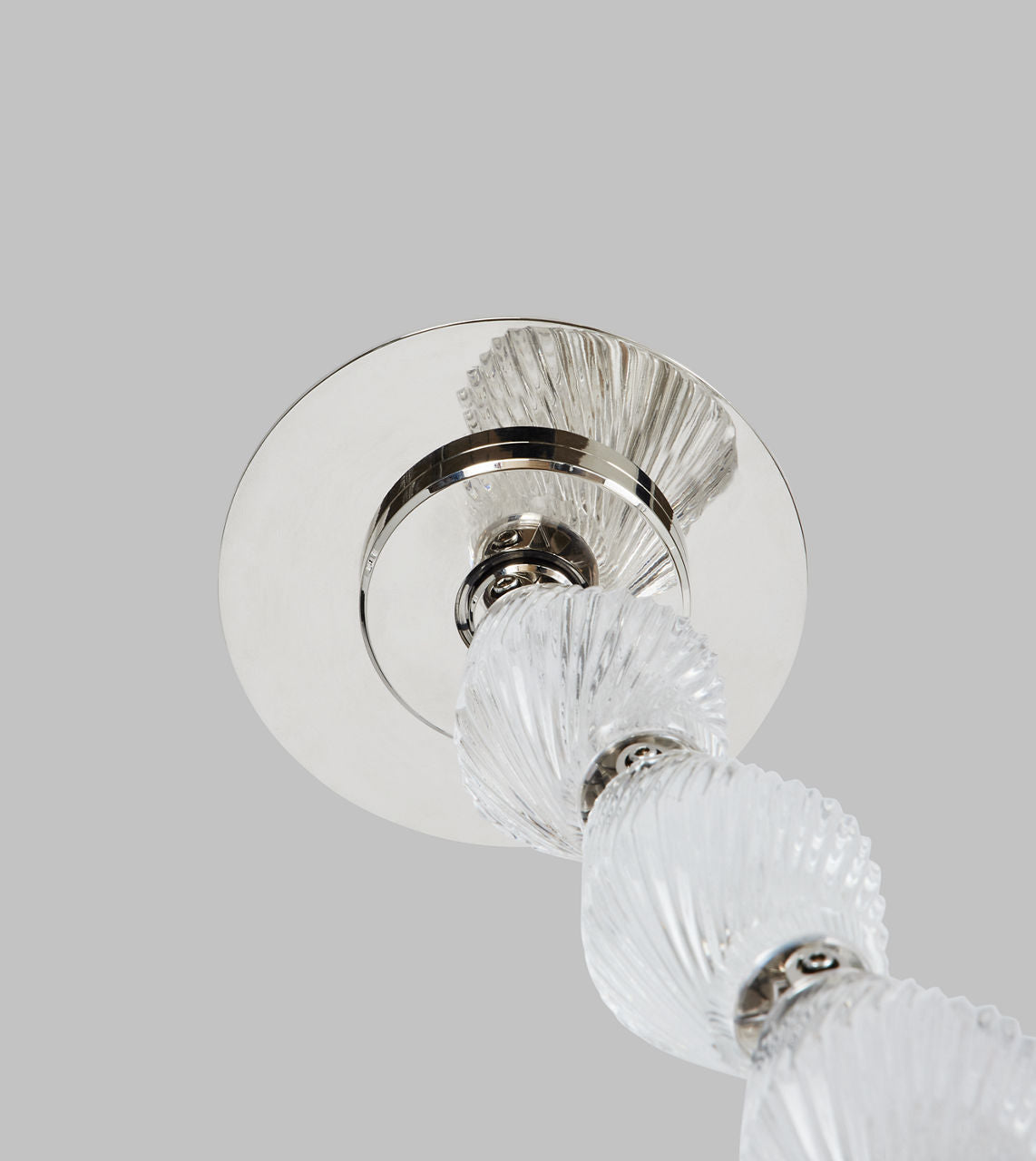 Collier 240 Chandelier Polished Nickel Integrated LED 90 CRI 3000K 120-277V Universal (Surface)