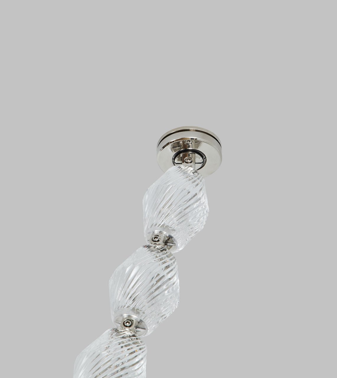 Collier 240 Chandelier Polished Nickel Integrated LED 90 CRI 3000K 120-277V Universal (Surface)