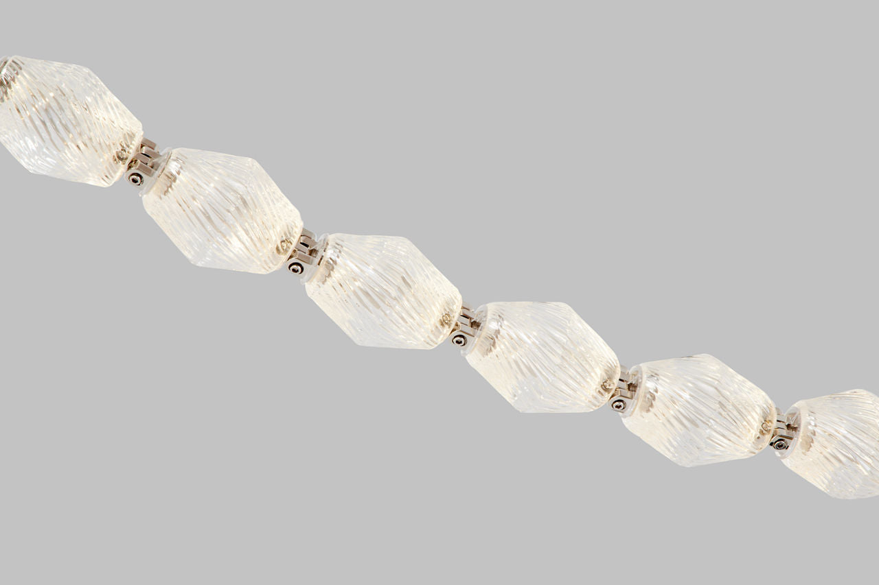Collier 240 Chandelier Polished Nickel Integrated LED 90 CRI 3000K 120-277V Universal (Surface)
