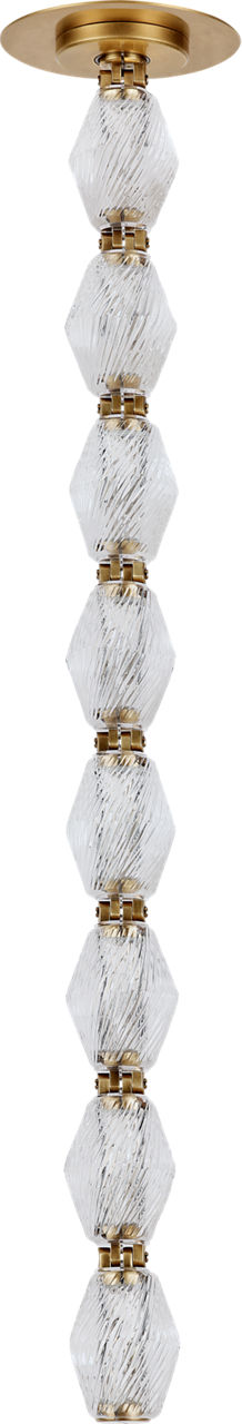 Collier 24 Pendant Natural Brass Integrated LED 90 CRI 2700K 120V (Remote)