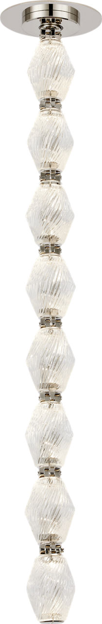 Collier 24 Pendant Polished Nickel Integrated LED 90 CRI 3000K 120-277V Universal (Surface)