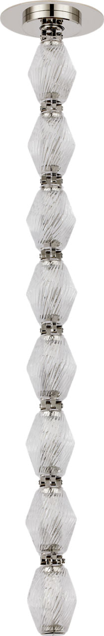 Collier 24 Pendant Polished Nickel Integrated LED 90 CRI 2700K 277V (remote)