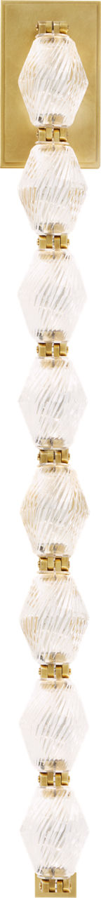 Collier 28 Wall Sconce Natural Brass Integrated LED 2700K 90 CRI 120-277V Universal
