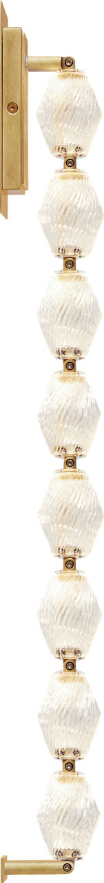 Collier 28 Wall Sconce Natural Brass Integrated LED 2700K 90 CRI 120-277V Universal