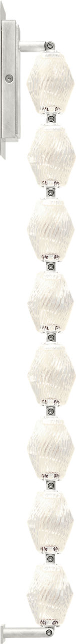 Collier 28 Wall Sconce Polished Nickel Integrated LED 90 CRI 3000K 120-277V Universal