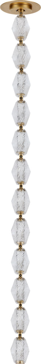 Collier 36 Pendant Natural Brass Integrated LED 90 CRI 2700K 120V (Remote)