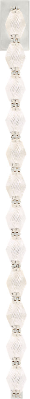 Collier 40 Wall Sconce Polished Nickel Integrated LED 90 CRI 3000K 120-277V Universal