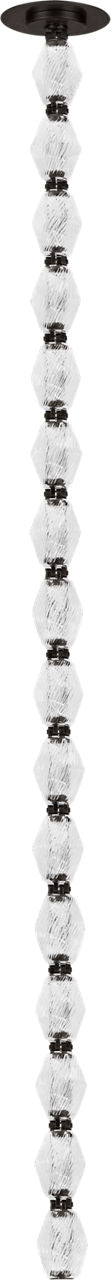 Collier 48 Pendant Polished Nickel Integrated LED 90 CRI 3000K 120-277V Universal (Surface)
