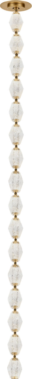 Collier 48 Pendant Natural Brass LED 90 CRI 3000K 120V (Remote)