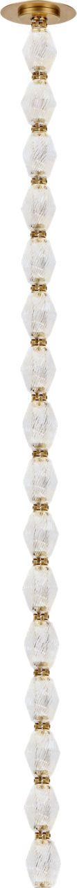 Collier 48 Pendant Natural Brass Integrated LED 2700K 90 CRI 120V (Remote)