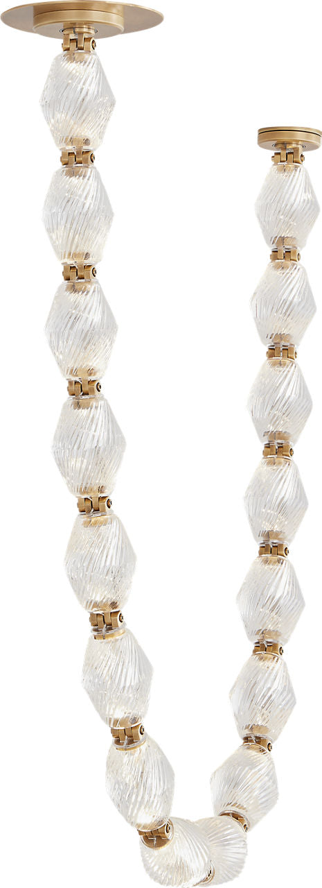 Collier 48 Pendant Natural Brass Integrated LED 90 CRI 3000K 120-277V Universal (Surface)