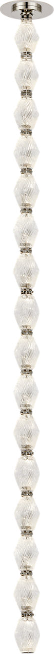 Collier 48 Pendant Polished Nickel Integrated LED 90 CRI 2700K 277V (remote)