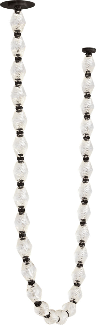 Collier 84 Chandelier Polished Nickel Integrated LED 90 CRI 3000K 277V (Remote)